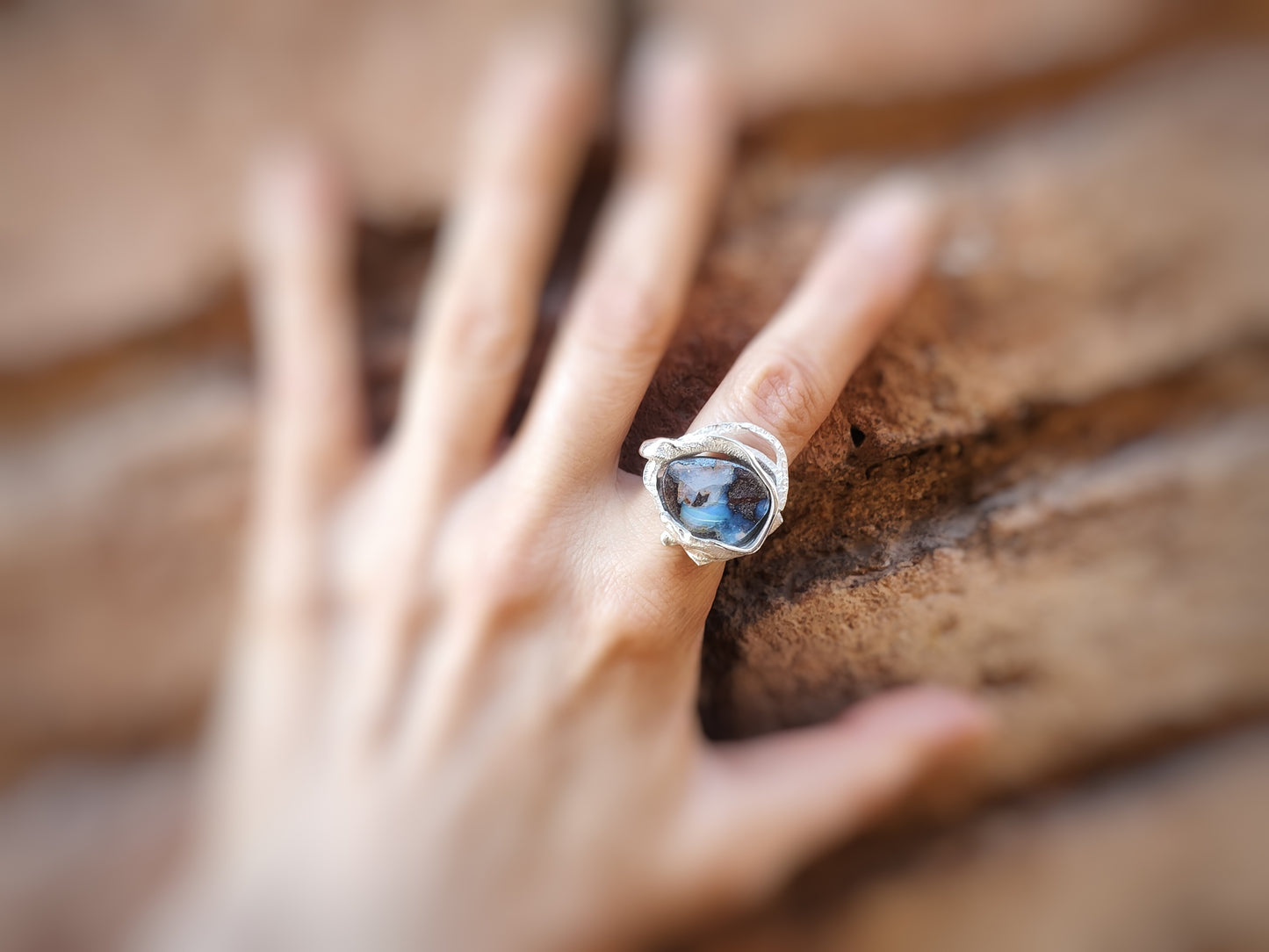 Anillo con Ópalo Boulder